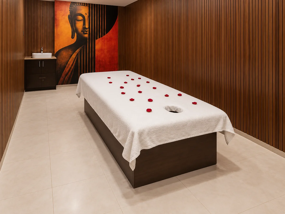 The massage room at Zion